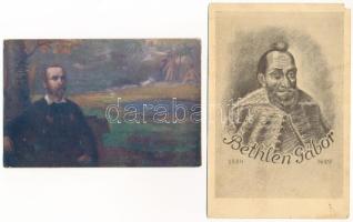 21 db RÉGI motívum képeslap vegyes minőségben: portrék / 21 pre-1945 motive postcards in mixed quali...