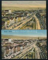 1917 márciusa, Kézdi-Kovács Elemér (1898-1976) 2 db I. világháborús képeslapjai Eperjesről a M. Kir....