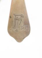 12 darabos ezüst (Ag) fagylaltos kanál garnitúra, jelzett, nettó: 379 g