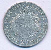 1835B 20kr Ag "I. Ferenc" T:VF
Hungary 1835B 20 Kreuzer Ag "Franz I" C:VF 
Ung...