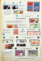 NSZK emléklapok, emlékívek, minta változatok stb. 8 lapos A4 Abria berakóban