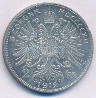 Ausztria 1912. 2K Ag "Ferenc József" T:XF,VF 
Austria 1912. 2 Corona Ag "Franz Josep...