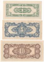 Fülöp-szigetek / Japán megszállás DN (1942) 1c + 5c + 10c T:AU-F
Philippines / Japanese Occupation ...