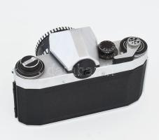 Praktica super TL fényképezőgép, kissé sérült Meyer-Optik Görlitz obejktívvel, tokjában