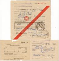 1962 Magyar Néphadsereg szabadságolási igazolvány + kilépési engedély