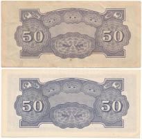 Fülöp-szigetek / Japán megszállás DN (1942) 50c (2xklf) az egyik vízjeles, a másik sima papíron T:AU...