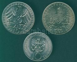 Lengyelország 1967-75. 10Zl (3x) klf motívummal T:BU,1/2