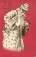 Christmas Santa litho Emb.