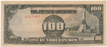 Fülöp-szigetek / Japán megszállás 1944. 100P T:AU Philippines / Japanese Occupation 1944. 100 Pesos C:AU Krause P#112