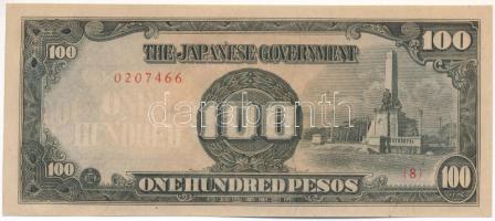 Fülöp-szigetek / Japán megszállás 1944. 100P T:AU Philippines / Japanese Occupation 1944. 100 Pesos C:AU Krause P#112