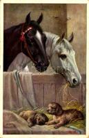 1915 Dogs and horses. B.K.W.I. 880-1. s: R. K. (EK)