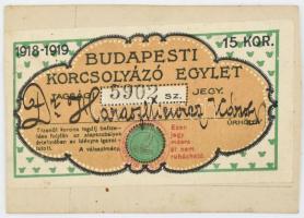 1918 Budapesti Korcsolyázó Egylet fényképes bérlet