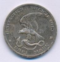 Német Birodalom / Poroszország 1913. 3M Ag "Napóleon legyőzésének 100 éves évfordulója" T:...