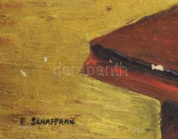 Emmerich Schaffran (1883-1962): Csendélet. Olaj, vászon, jelezve balra lent. Sérült. 1980 körüli BÁV...