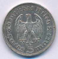 Német Harmadik Birodalom 1935F 5M Ag "Paul von Hindenburg" T:XF patina German Third Reich ...