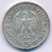 Német Harmadik Birodalom 1935J 5M Ag "Paul von Hindenburg" T:XF patina German Third Reich ...