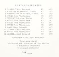 1972 Klf. alkotók (Dániel Viktor, Kass János, Vertel József, stb.): "Ex Libris Réthy", 12 ...