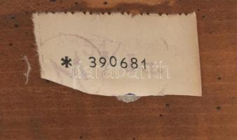 Szalay Károly (1863-?): Téli táj állatokkal, 1911. Olaj, fa, jelezve balra lent. Dekoratív, üvegezet...