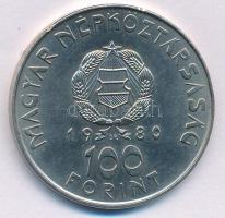 1980. 100Ft Ni "Szovjet-magyar közös űrrepülés" T:AU Adamo EM61
