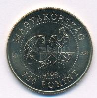 2021. 750Ft "Győr 750" Cu-Ni-Zn kapszulában T:BU