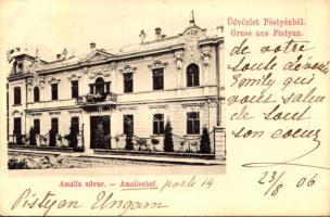 1906 Pöstyén, Piestany; Amália udvar / Amalienhof / villa (EK)