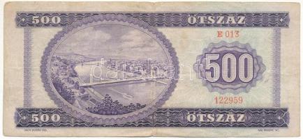 1969. 500Ft "E 013 122959" T:F Adamo F40