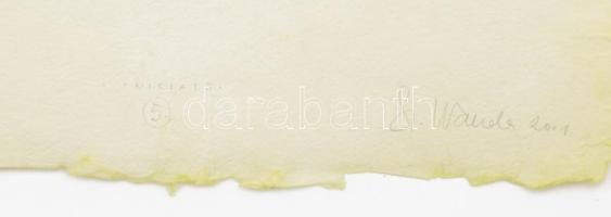 Szyksznian Wanda (1948-): Iniciale 5, 2001. Computer print, merített papír, jelzett, számozott (14/7...