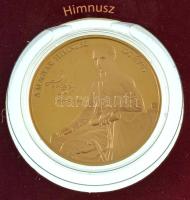 Fritz Mihály (1947-) DN "195 éves a Himnusz" aranyozott Cu-Ni emlékérem (40mm) "Nemze...