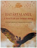 Csontos Attila DN "Határtalanul" teljes emlékérem gyűjtői mappa, benne "Trianon" arannyal bevont Cu emlékérem (33mm) tanúsítvánnyal és "Nagy-Magyarország" térképpel T:PP