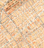 cca 1920 Budapest székesfőváros térképe. A térképe tervezte és rajzolta: Kogutowicz Manó. Átdolgozta...