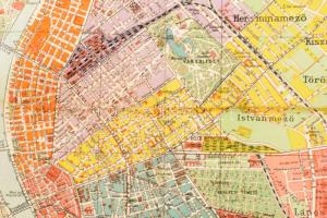 cca 1910 Kogutowicz Manó-Czakó István: Budapest Székesfőváros térképe, 1:25.000, Magyar Földrajzi In...