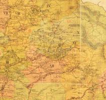 1877 Az Erdélyi ev.[angélikus] ref.[ormátus] egyházkerület térképe. . Tekintettel az egyházi s legúj...