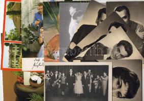 36 db Képeslap színészeket ábrázoló, színészeknek küldött és néhány színészek által aláírt lap