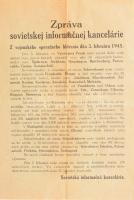 1945 II. világháborús szlovák nyelvű szovjet propaganda szórólap / WW. I. Russian flyer in Slovakian