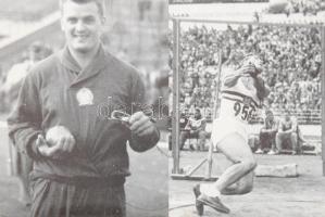 Grosics Gyula (1926-2014) labdarúgó, az Aranycsapat tagjának aláírása egy képeslapon más aláírásokka...