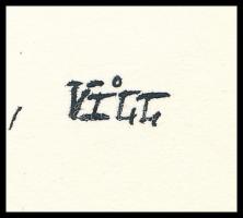 Földes Vilmos (1942-): Nagyjavítás (karikatúra, cím nélkül). Tus, papír, jelzett. 14,5×21 cm