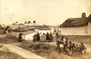 1915 Kecskemét, Cigányváros / Zigeunerviertel / Gypsy folklore. photo (EK)