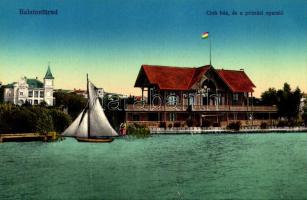 Balatonfüred, Club ház és a prímási nyaraló, villa