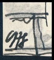 Csehi János (1952-1998): Kőmives Kelemen (karikatúra). Tus, papír, jelzett. 10×7 cm