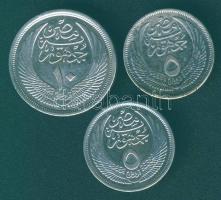Egyiptom 1957. 5P Ag (2x), 10P Ag T:2,3