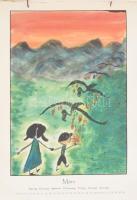 2013 Anna Mödlagl - Karin Keresztes-Heinze: Die Feuerblume. Kalender. Színes reprodukciókkal illuszt...