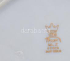 Thun kagyló alakú porcelán ékszeres tálka. Jelzett, hibátlan, 14x11 cm