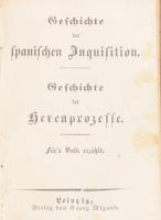 Sporschil, Johann: Geschichte des Kaisers Napoleon. Leipzig, én.,Georg Wigand, 128 p. Hozzákötve: Le...