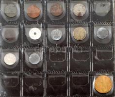 154db-os vegyes, magyar és külföldi érmetétel 2db használt állapotú berakóban T:vegyes
154pcs mixed...