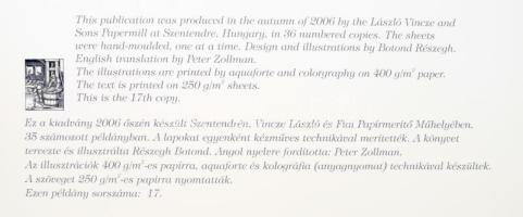 Arany János: A walesi bárdok. A könyvet tervezte és illusztrálta: Részegh Botond. Angol nyelvre ford...