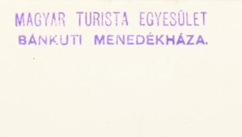 ca 1934 Bánkút, Magyar Turista Egyesület menedékháza. fotólap