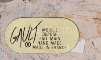 JP Gault kerámia ház - Maison des Jardins la Ruche. Jelzett, címkével jelzett, m: 16,5 cm