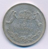 1900KB 5K Ag "Ferenc József" T:VF patina, ph. Adamo K7