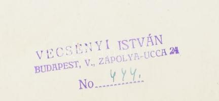 cca 1930-1940 5 db budapesti helyszíneket, főleg a Dunát, és dunai panorámát ábrázoló fotók, egy pec...