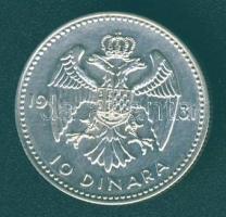 Jugoszlávia 1931. 10D Ag I.Sándor T:2/2-